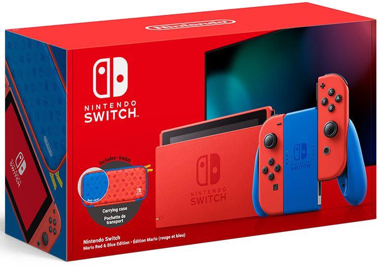 NINTENDO Nintendo Switch console rosso e blu Super Mario Edition bundle